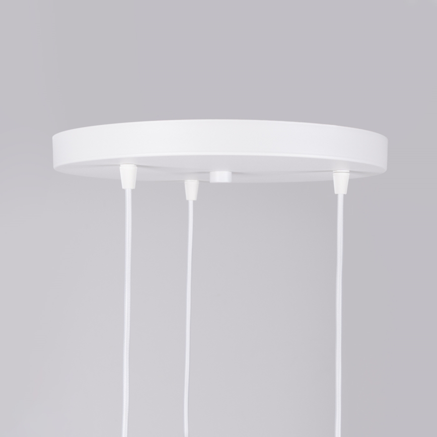 Candeeiro suspenso BRINA 3xG9/8W/230V branco