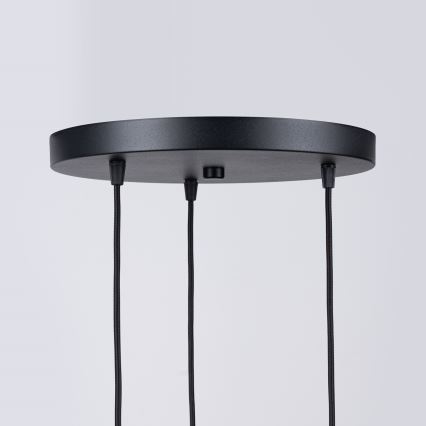 Candeeiro suspenso BRINA 3xG9/8W/230V preto