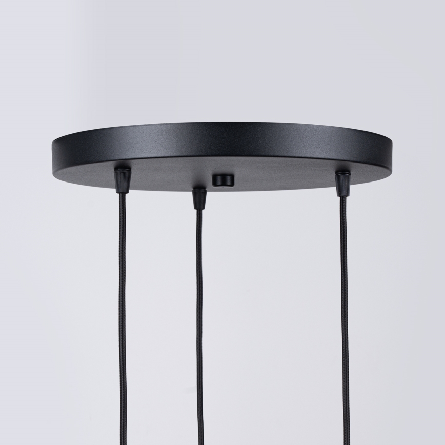 Candeeiro suspenso BRINA 3xG9/8W/230V preto