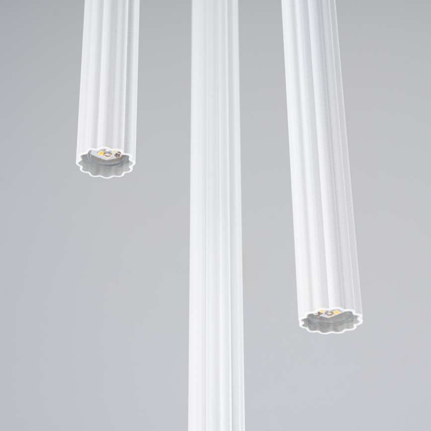 Candeeiro suspenso ARCHE 3xG9/8W/230V branco