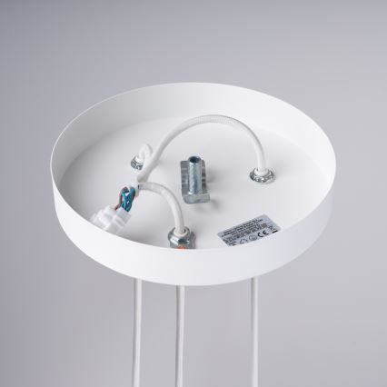 Candeeiro suspenso ARCHE 3xG9/8W/230V branco