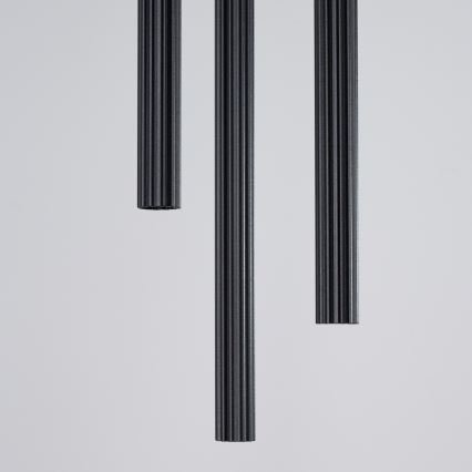 Candeeiro suspenso ARCHE 3xG9/8W/230V preto