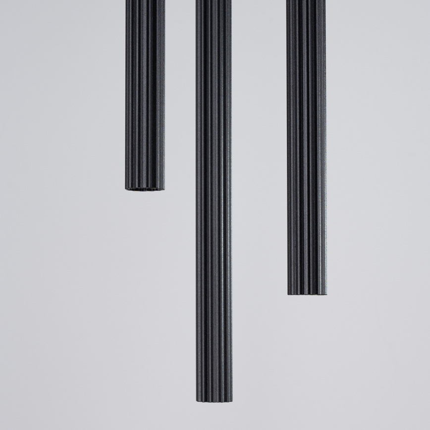 Candeeiro suspenso ARCHE 3xG9/8W/230V preto