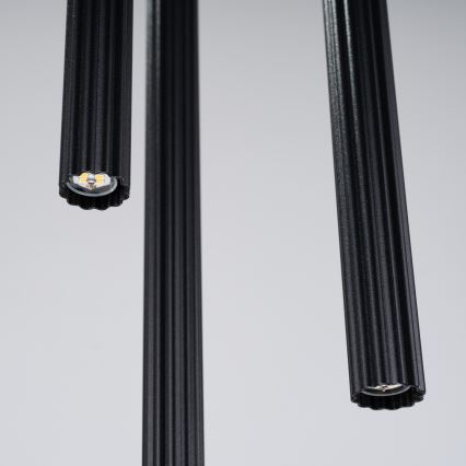 Candeeiro suspenso ARCHE 3xG9/8W/230V preto