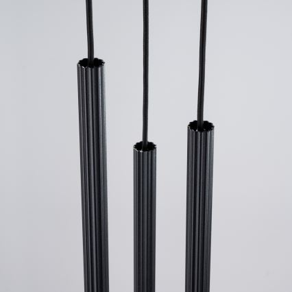 Candeeiro suspenso ARCHE 3xG9/8W/230V preto