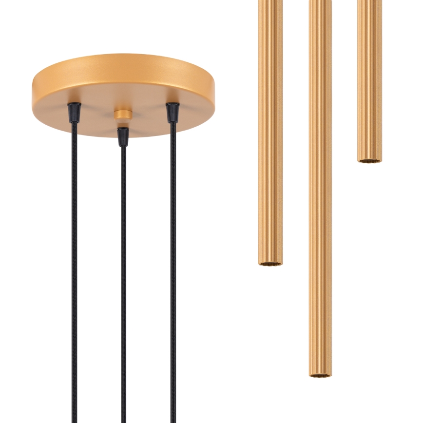Candeeiro suspenso ARCHE 3xG9/8W/230V dourado