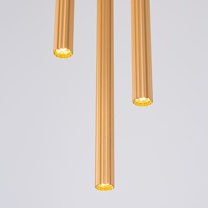 Candeeiro suspenso ARCHE 3xG9/8W/230V dourado