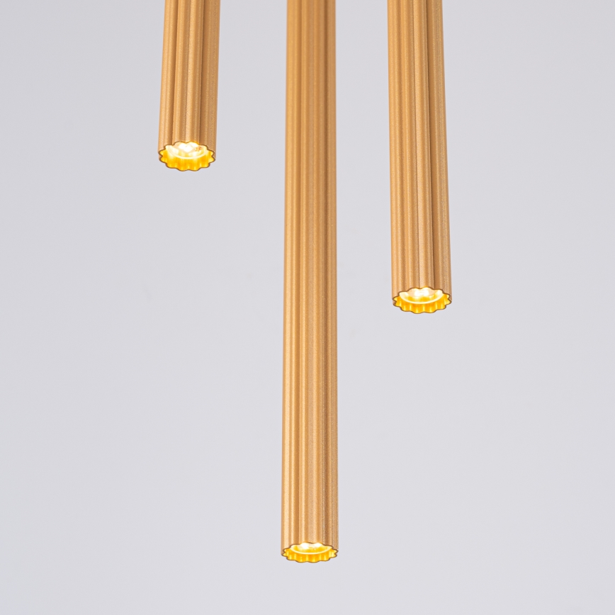 Candeeiro suspenso ARCHE 3xG9/8W/230V dourado