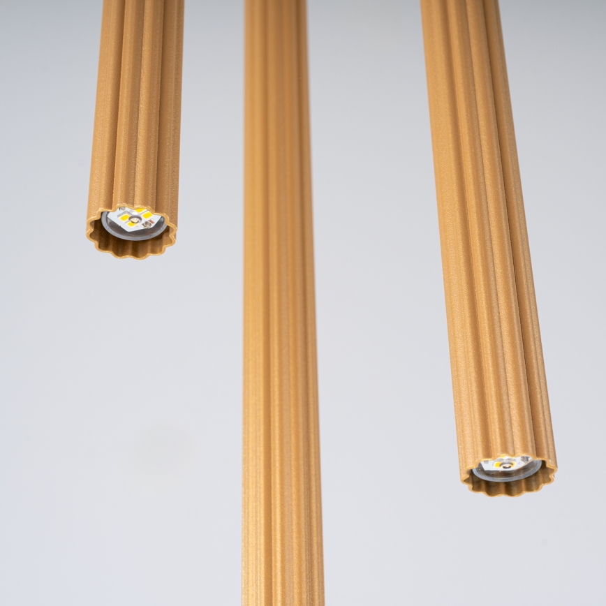 Candeeiro suspenso ARCHE 3xG9/8W/230V dourado
