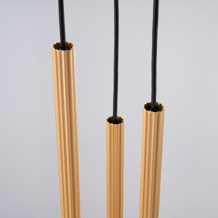 Candeeiro suspenso ARCHE 3xG9/8W/230V dourado
