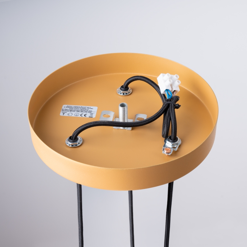 Candeeiro suspenso ARCHE 3xG9/8W/230V dourado