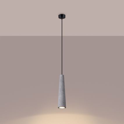 Candeeiro suspenso ELECTRA 1xGU10/10W/230V betão/cinzento