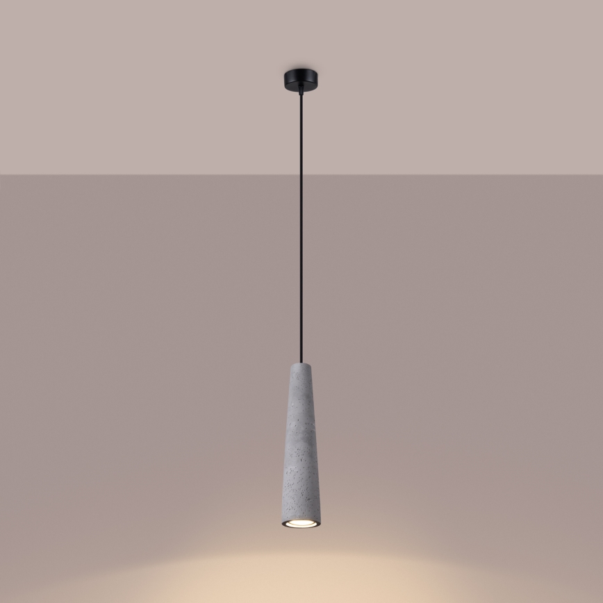 Candeeiro suspenso ELECTRA 1xGU10/10W/230V betão/cinzento