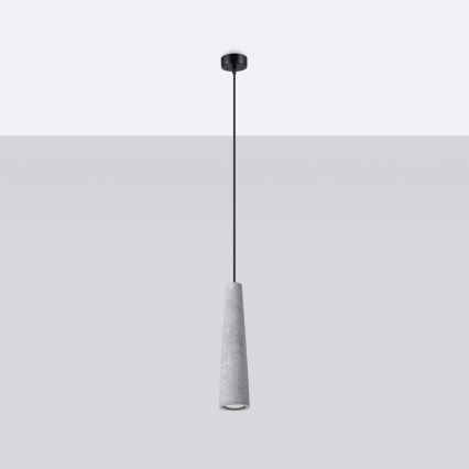 Candeeiro suspenso ELECTRA 1xGU10/10W/230V betão/cinzento