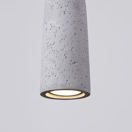 Candeeiro suspenso ELECTRA 1xGU10/10W/230V betão/cinzento