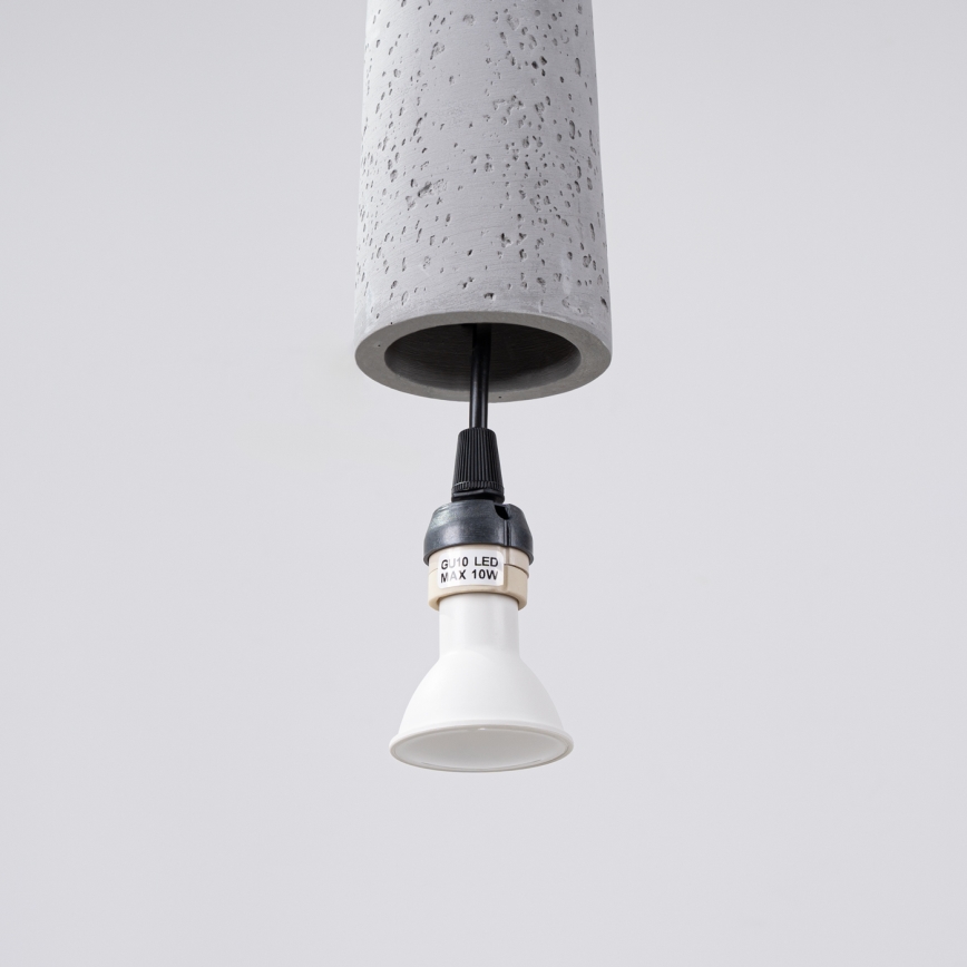 Candeeiro suspenso ELECTRA 1xGU10/10W/230V betão/cinzento