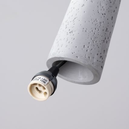 Candeeiro suspenso ELECTRA 1xGU10/10W/230V betão/cinzento