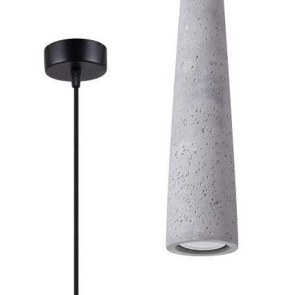 Candeeiro suspenso ELECTRA 1xGU10/10W/230V betão/cinzento