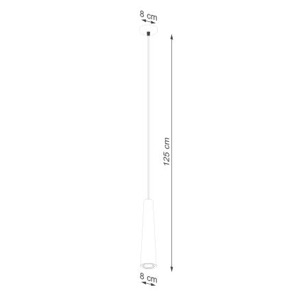 Candeeiro suspenso ELECTRA 1xGU10/10W/230V betão/cinzento