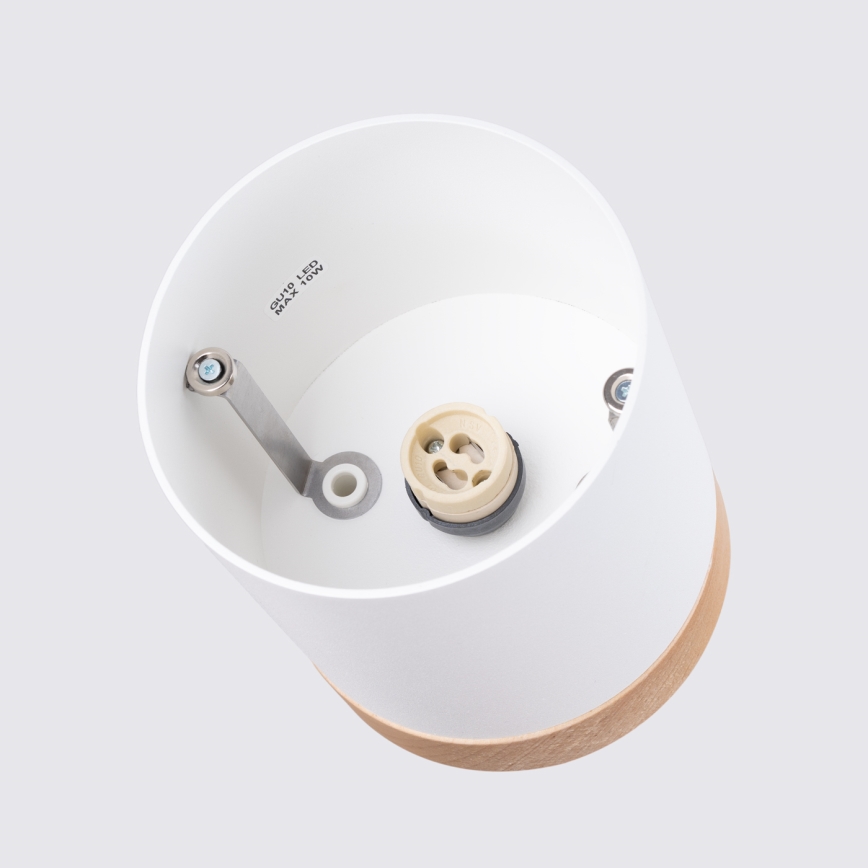 Foco RIF 1xGU10/10W/230V diâmetro 12 cm branco