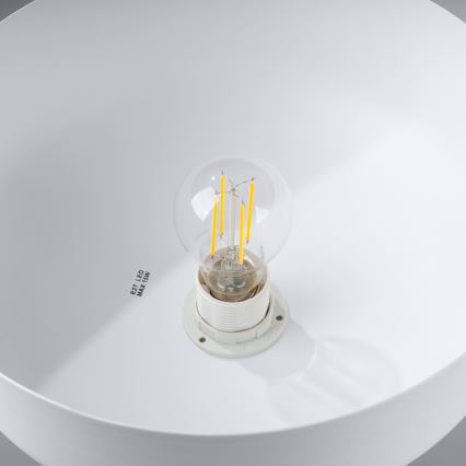 Candeeiro suspenso MARION 1xE27/15W/230V diâmetro 29,5 cm branco