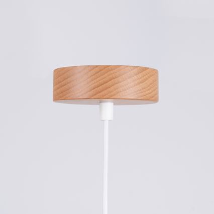 Candeeiro suspenso MARION 1xE27/15W/230V diâmetro 29,5 cm branco