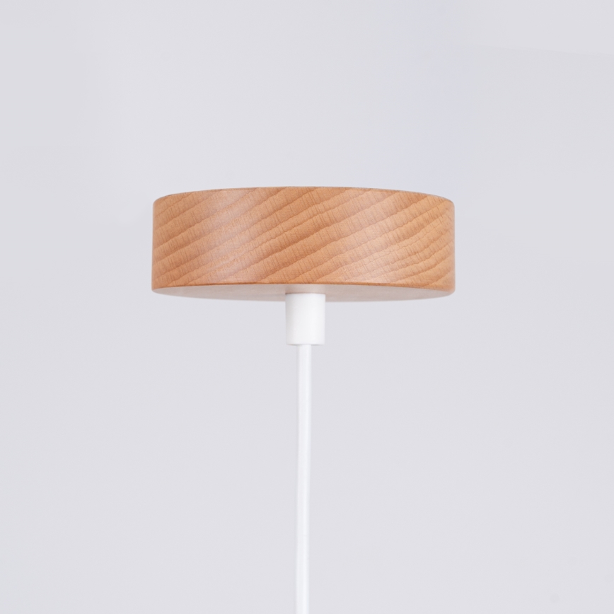 Candeeiro suspenso MARION 1xE27/15W/230V diâmetro 29,5 cm branco