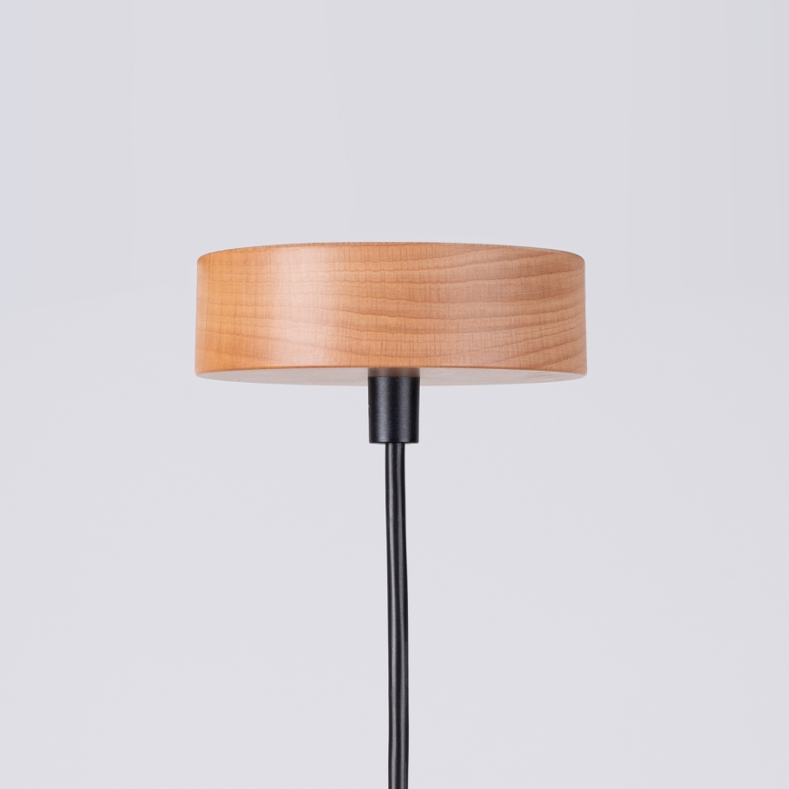 Candeeiro suspenso MARION 1xE27/15W/230V diâmetro 29,5 cm preto