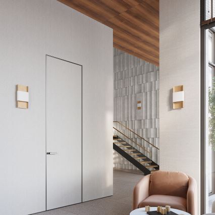Iluminação de parede DURLIN 2xG9/8W/230V dourado/branco