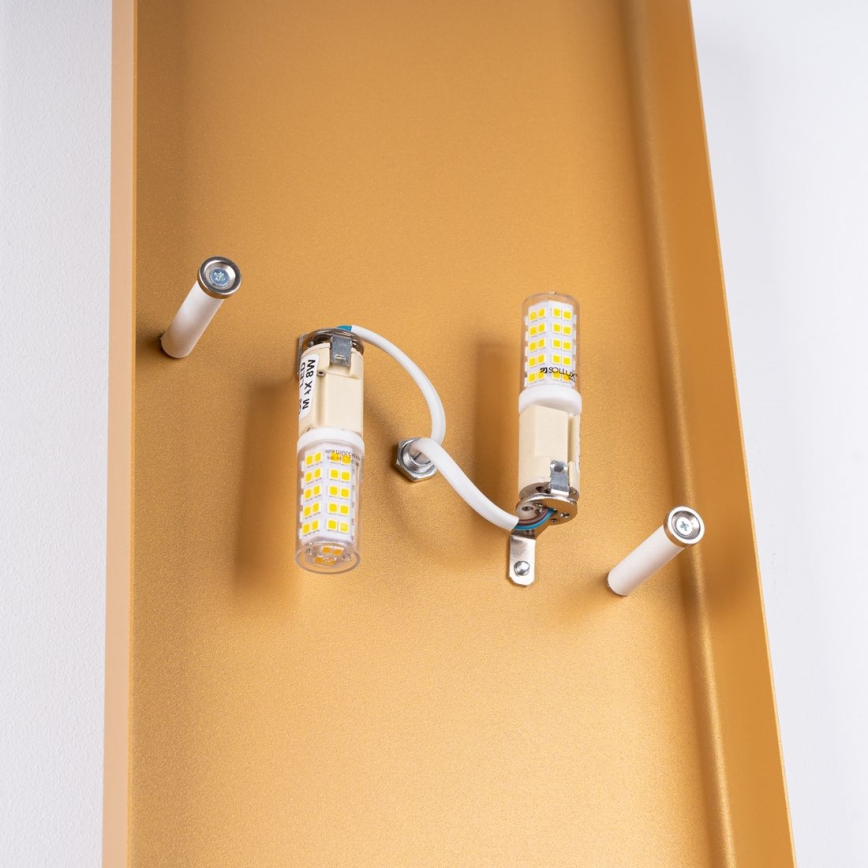 Iluminação de parede DURLIN 2xG9/8W/230V dourado/branco