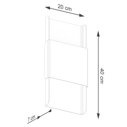 Iluminação de parede DURLIN 2xG9/8W/230V dourado/branco