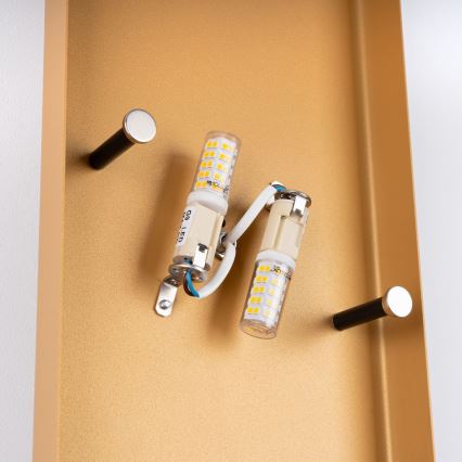 Iluminação de parede DURLIN 2xG9/8W/230V dourado/preto