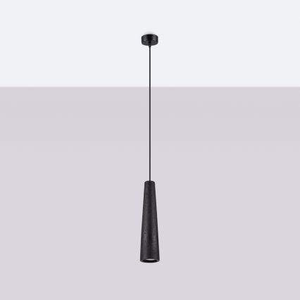 Candeeiro suspenso ELECTRA 1xGU10/10W/230V betão/preto