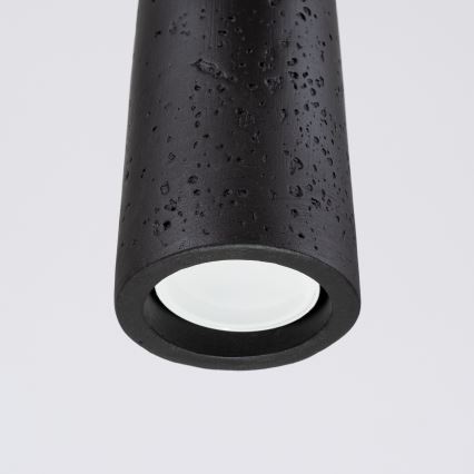 Candeeiro suspenso ELECTRA 1xGU10/10W/230V betão/preto