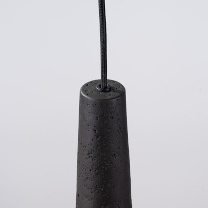 Candeeiro suspenso ELECTRA 1xGU10/10W/230V betão/preto