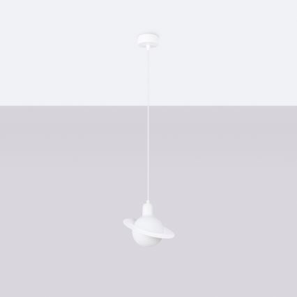 Candeeiro suspenso HYPERION 1xG9/8W/230V branco
