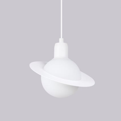 Candeeiro suspenso HYPERION 1xG9/8W/230V branco