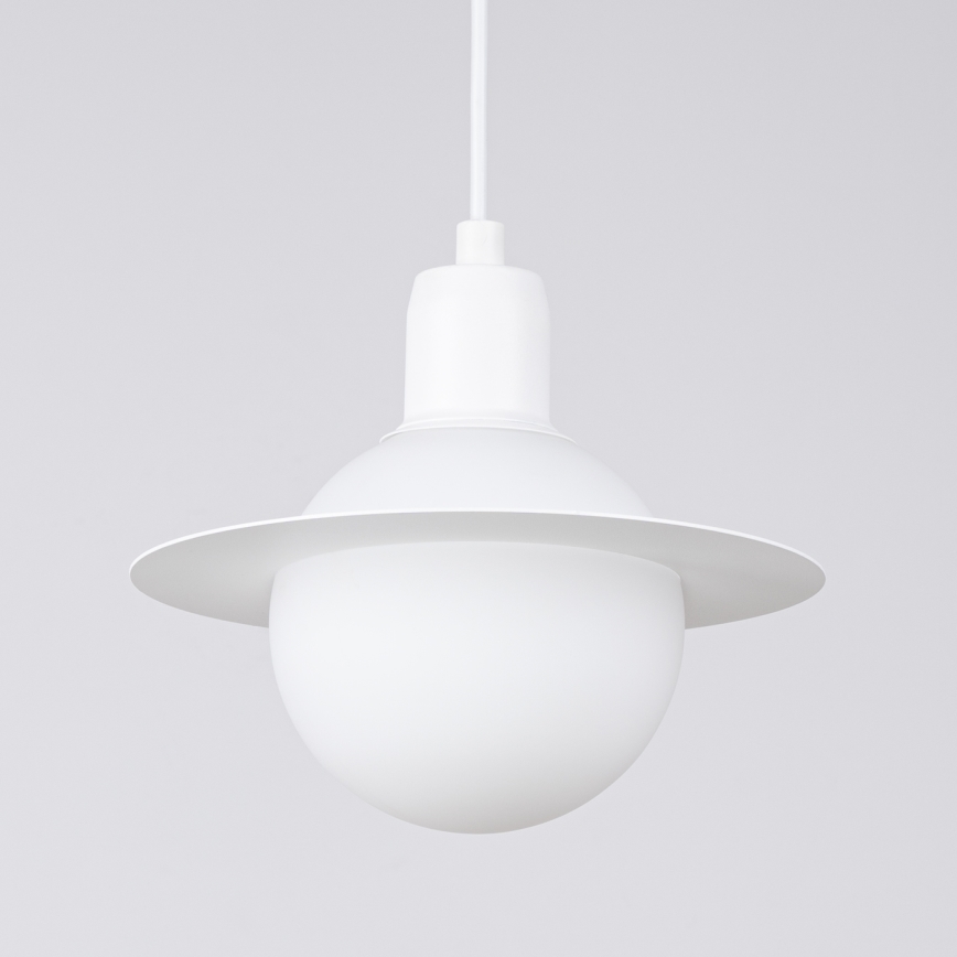 Candeeiro suspenso HYPERION 1xG9/8W/230V branco