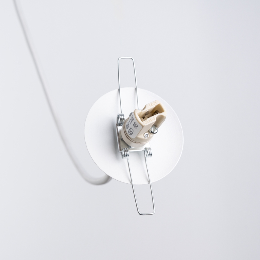 Candeeiro suspenso HYPERION 1xG9/8W/230V branco