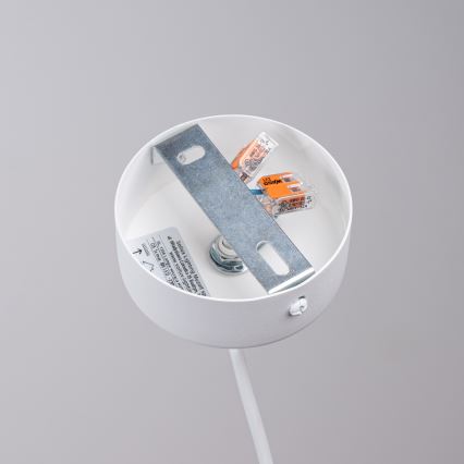 Candeeiro suspenso HYPERION 1xG9/8W/230V branco