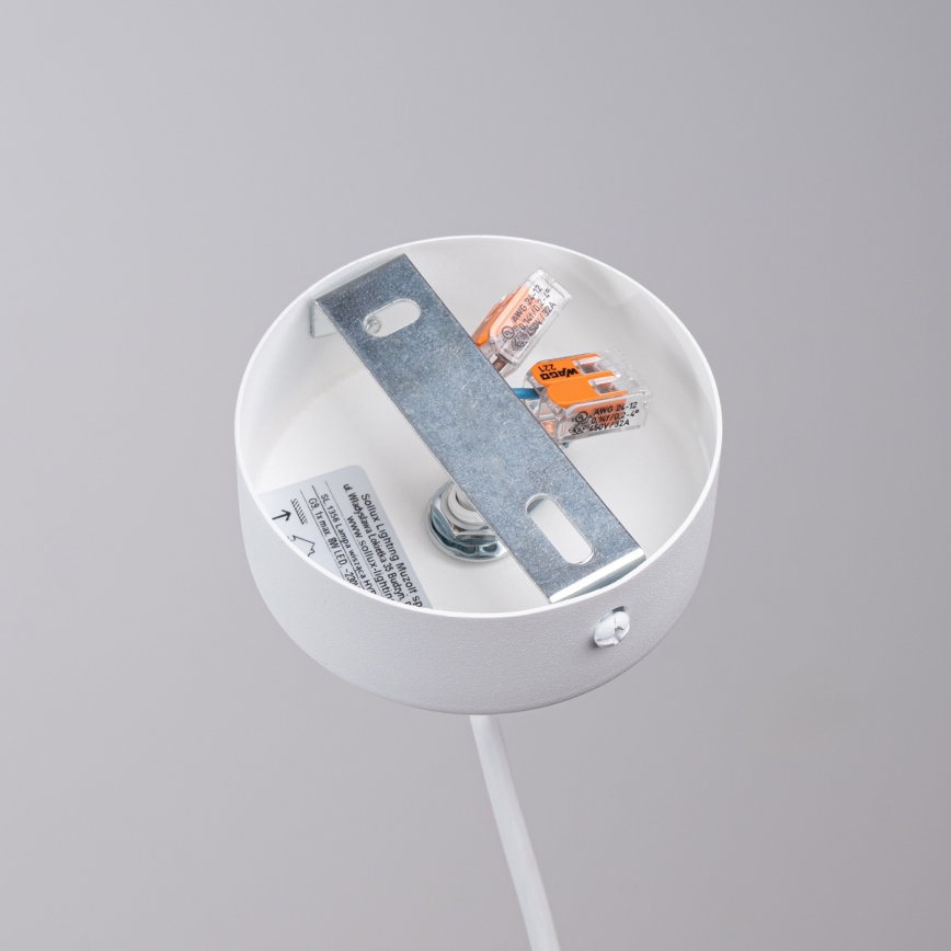 Candeeiro suspenso HYPERION 1xG9/8W/230V branco