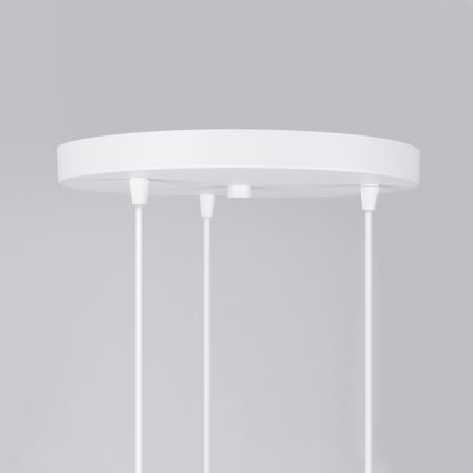 Candeeiro suspenso HYPERION 3xG9/8W/230V branco