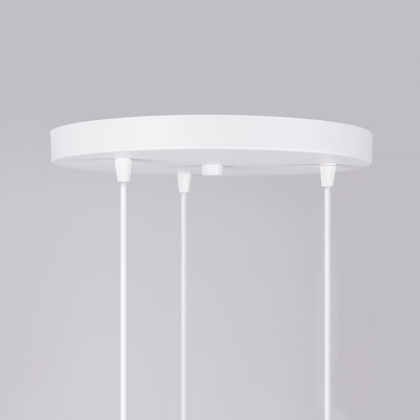 Candeeiro suspenso HYPERION 3xG9/8W/230V branco