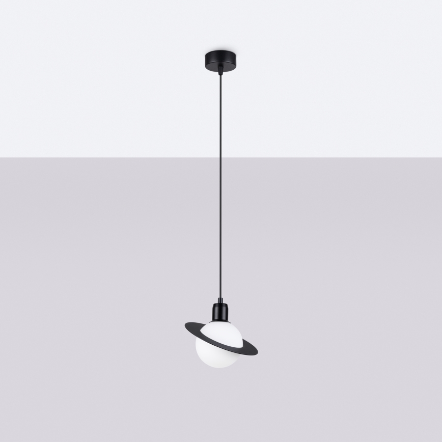 Candeeiro suspenso HYPERION 1xG9/8W/230V preto