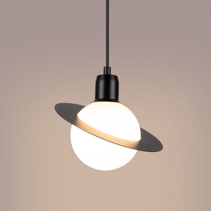 Candeeiro suspenso HYPERION 1xG9/8W/230V preto