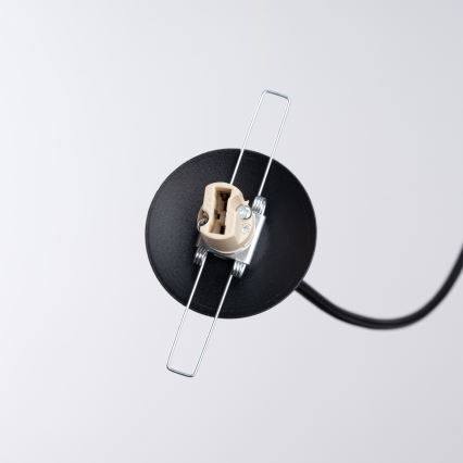 Candeeiro suspenso HYPERION 1xG9/8W/230V preto
