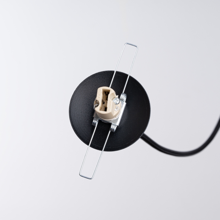 Candeeiro suspenso HYPERION 1xG9/8W/230V preto