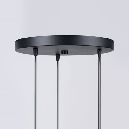 Candeeiro suspenso HYPERION 3xG9/8W/230V preto