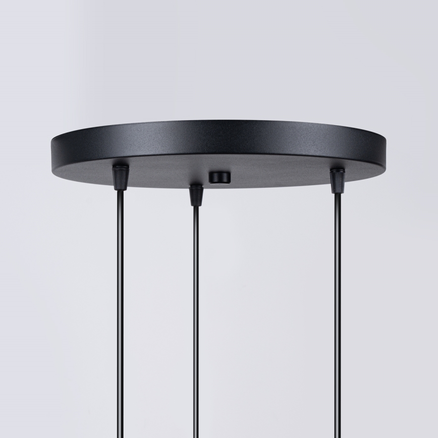 Candeeiro suspenso HYPERION 3xG9/8W/230V preto