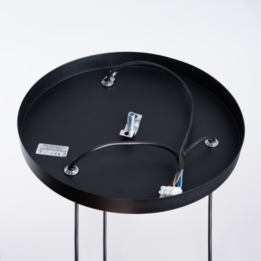 Candeeiro suspenso HYPERION 3xG9/8W/230V preto
